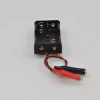 Battery box No. 5 AA black double-cell battery box with alligator clip wire half-peeled 3V battery box sent by the manufacturer Application Scenario